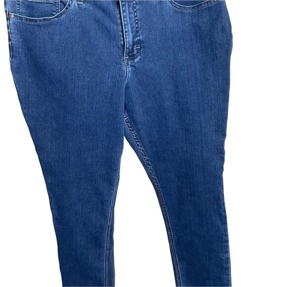 Riders by Lee Stretch Blue Jeans Mid-Rise Skinny Sz 16 - Picture 3 of 10